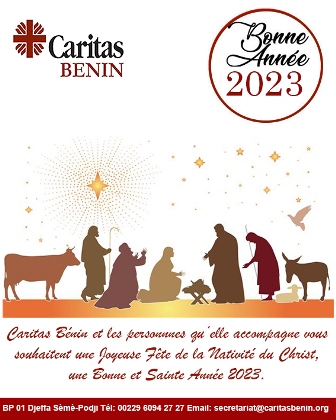 Carte de vœux de Caritas Bénin 2023