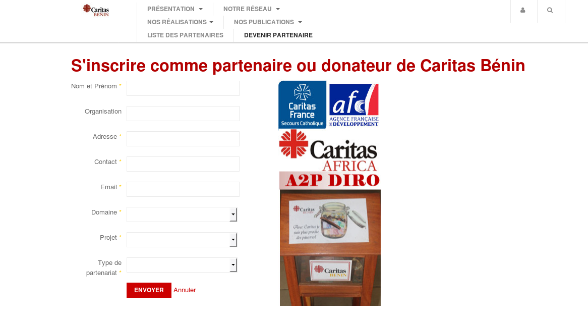 Gestion du Partenariat : Caritas Bénin innove